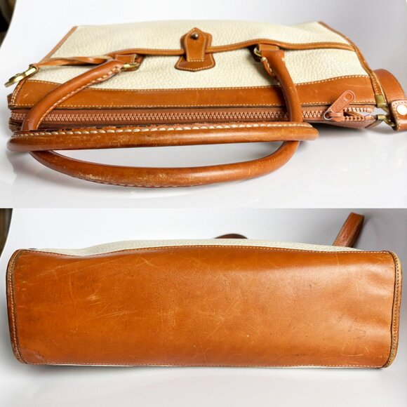 Dooney & Bourke All Weather Leather Shoulder Satchel Style R21 Bone Tan … - Picture 8 of 12